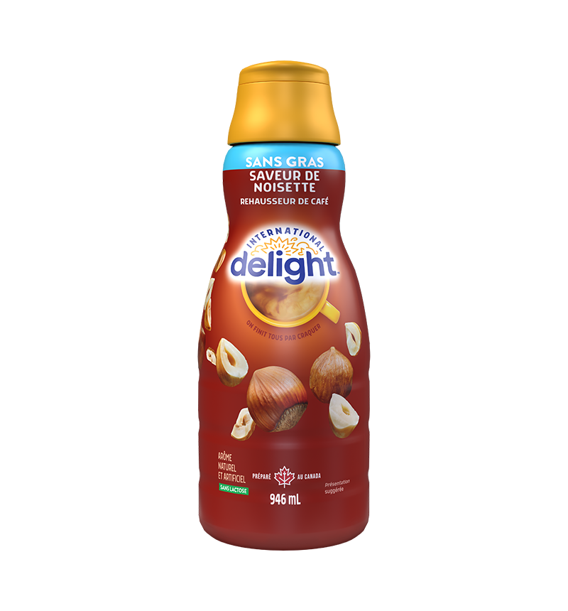 crème à café à la noisette sans gras