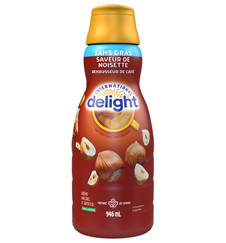 crème à café à la noisette sans gras