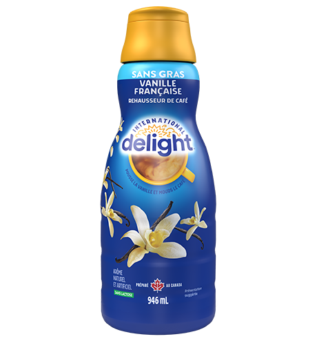 Crème à café Vanille française sans gras