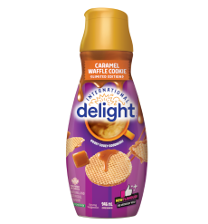 caramel waffle cookie coffee enhancer